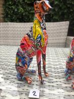street art hond beeld windhond whippet greyhound, Ophalen of Verzenden