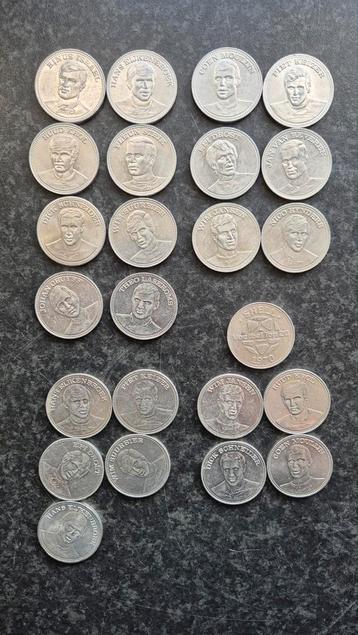 Vintage Shell Voetbal Munten Collectie 1970 beschikbaar voor biedingen
