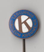 Linoleum Legcursus Krommenie emaille speldje, Gebruikt, Niet vindbaar, Niet vindbaar, Speldje of Pin