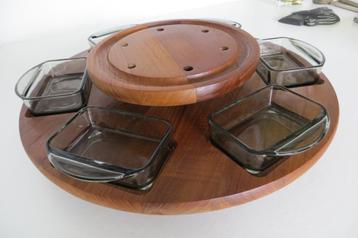 Vintage Merk Digsmed / Lazy Susan Deens design draaiplateau beschikbaar voor biedingen
