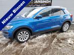 Volkswagen T-Roc 1.0 TSI Style met Schuif/kanteldak | Clima, Auto's, Volkswagen, Stof, Gebruikt, Euro 6, Blauw