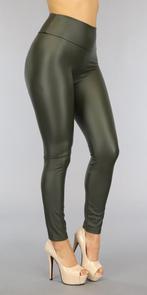 Legging Kaki Leer Leatherlook maat M/L (060), Kleding | Dames, Legging, Overige kleuren, Nieuw, Ophalen of Verzenden