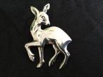 Supermooie zilveren Vintage broche. Bambi, Minder dan 4 cm, Ophalen of Verzenden, Zo goed als nieuw, Zilver