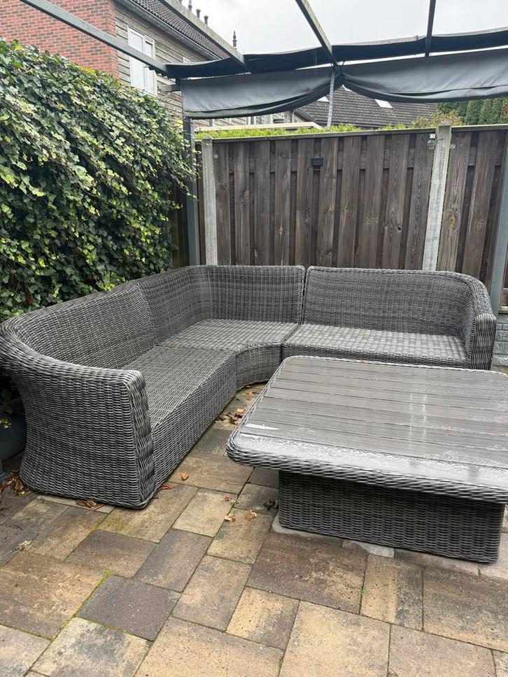 Jysk Tambohuse Loungeset - Zo goed als nieuw!, Tuin en Terras, Tuinsets en Loungesets, Zo goed als nieuw, Loungeset, Wicker, 5 zitplaatsen