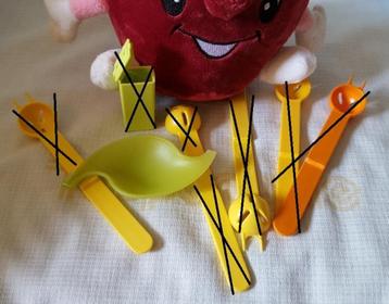 Tup. mini 4: Citrussnijder, citruspeller, theetip 1X beschikbaar voor biedingen