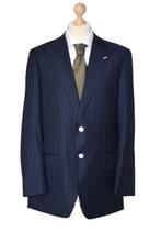 NIEUW LORO PIANA pinstripe jasje, blazer, blauw, Mt. 106, Kleding | Heren, Kostuums en Colberts, Nieuw, Loro Piana, Maat 52/54 (L)