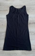 Vila zwart hemd zwarte singlet s/m shirt top longtop, Verzenden, Zwart, Zo goed als nieuw, Maat 36 (S)