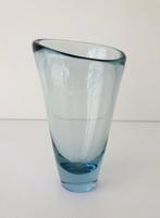 Glazen vaas helder lichtblauw Holmegaard Denemarken 3687-g, Ophalen of Verzenden