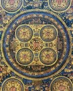 Grote Mandala Thangka – Handbeschilderd, Ophalen of Verzenden, Gebruikt