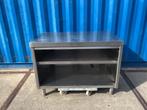 RVS  Kast element - RVS werkbank - RVS toonbank + inleg blad, Huis en Inrichting, Keuken | Keukenelementen, Ophalen, Gebruikt