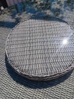 zgan ronde wicker tuinset 6 persoons / loungeset, Ophalen, Gebruikt, 6 zitplaatsen, Wicker
