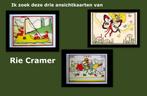 🛑🛑🛑RIE CRAMER 🛑🛑🛑GEZOCHT GEZOCHT GEZOCHT 🛑🛑🛑, Verzamelen, Verzenden
