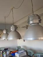 Industriële eetkamer lampen, Huis en Inrichting, Lampen | Hanglampen, Ophalen, Gebruikt, 50 tot 75 cm, Glas
