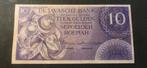 Oud 10 Gulden Bankbiljet - Indonesië 1946 P90, Ophalen of Verzenden, Zuidoost-Azië, Los biljet