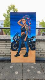 Orgineel groot schilderij  Titel: Ride & Rebel, Ophalen