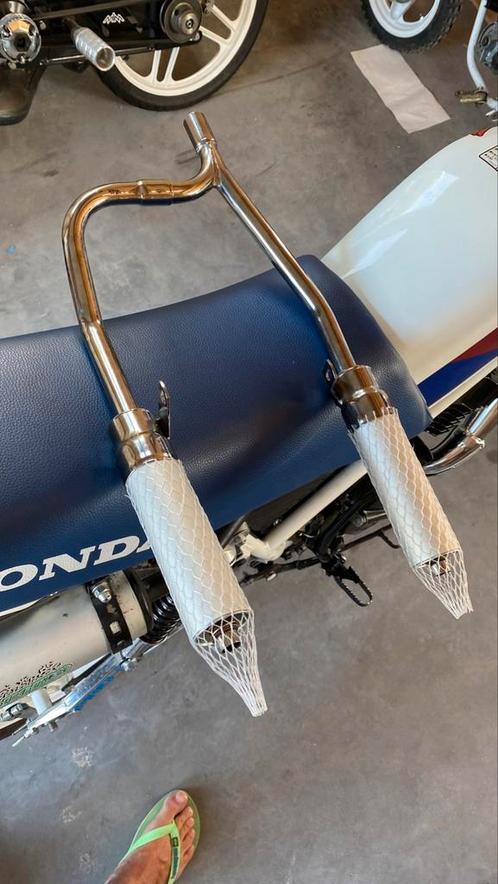Einddemper dubbel Jamarcol Honda MT MT5 MT-5 Leovinci Proma, Fietsen en Brommers, Brommeronderdelen | Oldtimers, Zo goed als nieuw