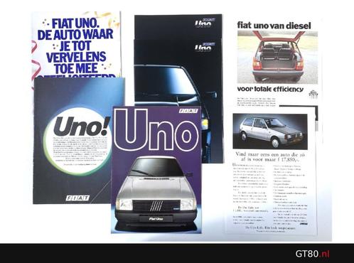 Fiat Uno – Verzameling folders, Boeken, Auto's | Folders en Tijdschriften, Zo goed als nieuw, Overige merken, Verzenden