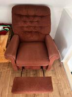 Roestige-roze vintage Fauteuils, Ophalen, Zo goed als nieuw, 75 tot 100 cm, 50 tot 75 cm