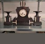 Mooi goedwerkend antiek klokstel., Antiek en Kunst, Ophalen of Verzenden
