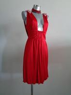 Rode feestelijke designer jurk van Jorando IT44-NL38 NIEUW, Maat 38/40 (M), Nieuw, Ophalen of Verzenden, Knielengte