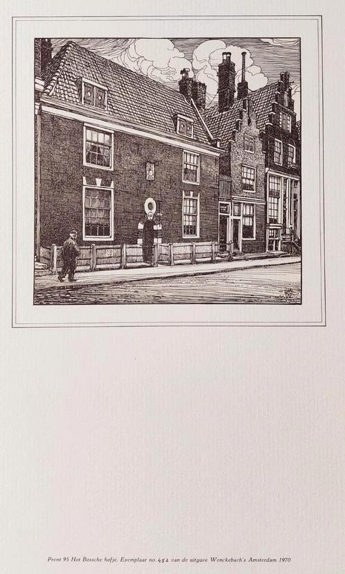 Amsterdam ... 750 jaar ... Het Bossche en Rapenhofje .., Antiek en Kunst, Kunst | Tekeningen en Foto's, Ophalen of Verzenden