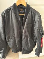 Philipp plein en Alpha industries bomberjack, Ophalen, Gedragen, Maat 48/50 (M), Zwart