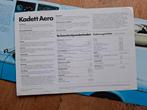 Opel Kadett Aero folder met specs - 1977, Ophalen of Verzenden, Gelezen, Opel