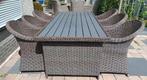 Zgan tuinset wicker 6 persoons  / loungeset, Ophalen, 6 zitplaatsen, Zo goed als nieuw, Wicker