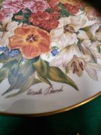 wandbord met bloemendecor ursula band, Ophalen of Verzenden