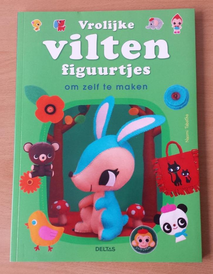 Vrolijke Vilten Figuurtjes - Naomi Tabatha - 2010, Hobby en Vrije tijd, Vilt, Gebruikt, Boek of Patroon, Ophalen of Verzenden