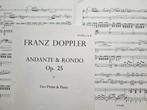 Franz Doppler.  Andante & Rondo. 2 Flutes & Piano, Muziek en Instrumenten, Bladmuziek, Klassiek, Dwarsfluit of Piccolo, Ophalen of Verzenden