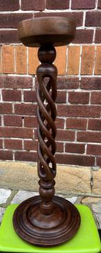 Kandelaar, Huis en Inrichting, Woonaccessoires | Kandelaars en Kaarsen, Gebruikt, Ophalen of Verzenden, Kandelaar, Hout