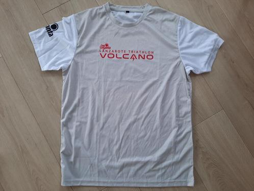 Sport T-shirt Lanzarote triathlon Volcano M, Kleding | Heren, Sportkleding, Nieuw, Algemeen, Maat 48/50 (M), Wit, Ophalen of Verzenden