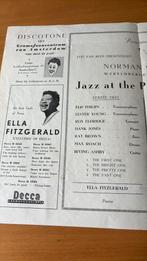 Ella Fitzgerald + 3 - Amsterdam 1952 signed concert progam, Gebruikt, Ducoso, Ophalen of Verzenden, Boek, Tijdschrift of Artikel