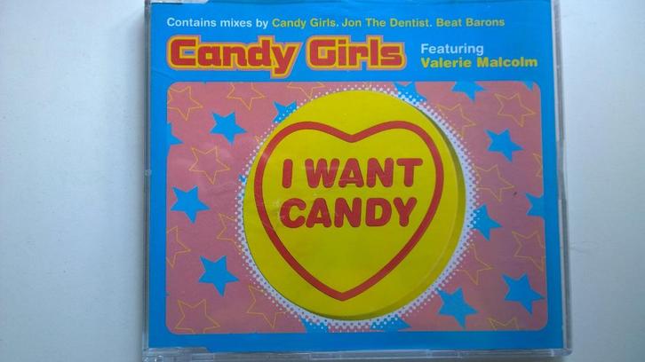Candy Girls Featuring Valerie Malcolm - I Want Candy, Cd's en Dvd's, Cd Singles, Zo goed als nieuw, Pop, 1 single, Maxi-single