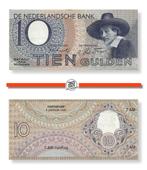 Netherlands 10 Gulden 05-01-1943 Vf pn 59a.2, Postzegels en Munten, Bankbiljetten | Nederland, Ophalen of Verzenden, 10 gulden