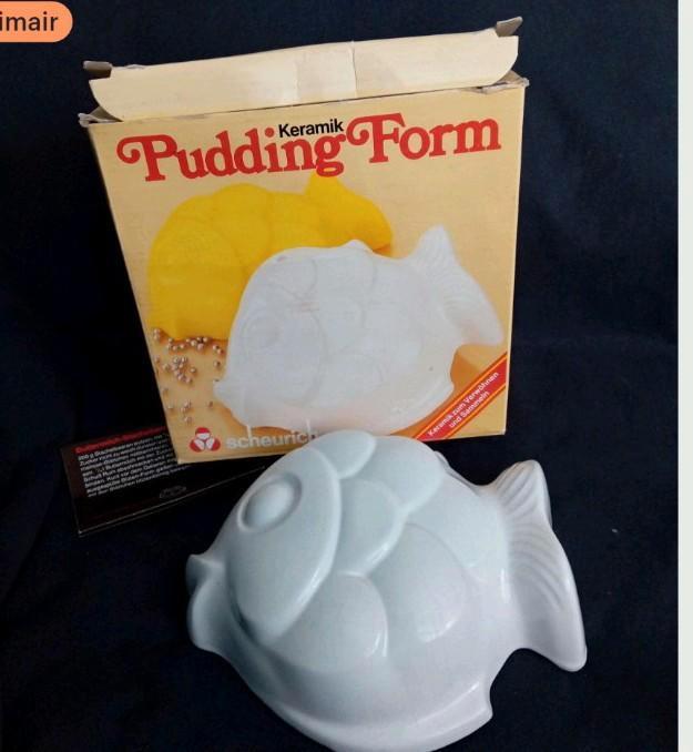 Keramieken Puddingvorm 'Vis', Antiek en Kunst, Antiek | Keukenbenodigdheden, Ophalen of Verzenden