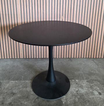 4 x Ikea Docksta eettafel rond zwart design tafel 100 cm beschikbaar voor biedingen