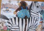 voor het kind - aap op houten zebra - 1991 - nieuw, Verzamelen, Ansichtkaarten | Dieren, Verzenden, 1980 tot heden, Ongelopen