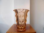 Art Deco Boheemse Vaas Stolzle, orange, Ophalen of Verzenden