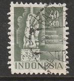 Ned.Indië 1949 378b Gebouw 40s, Gest, Ophalen of Verzenden, Gestempeld, Nederlands-Indië