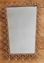 Antieke Franse vergulde wandspiegel 55cm zwaarspiegel goud, Minder dan 50 cm, Gebruikt, Ophalen of Verzenden, Minder dan 100 cm
