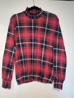 rood geruit glitter shine turtle neck longsleeve mt 42, Kleding | Dames, Blouses en Tunieken, Maat 38/40 (M), Boetiek, Ophalen of Verzenden