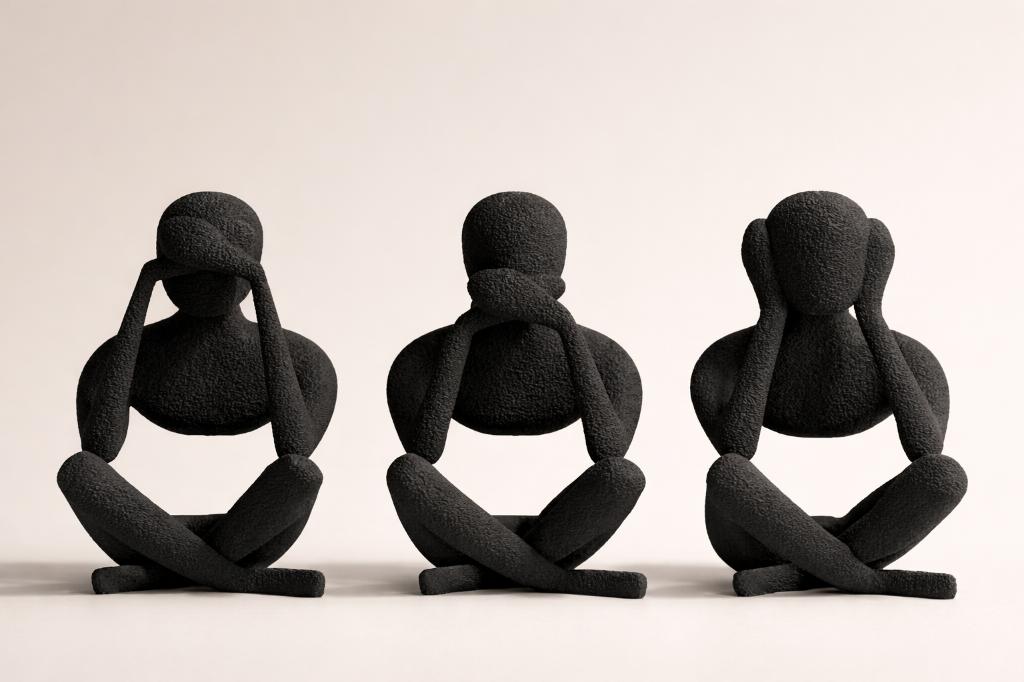 See No Evil / Speak No Evil / Hear No Evil, Zwart, Ophalen of Verzenden, Nieuw, Mens
