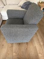 Mooie antraciete fauteuil, Huis en Inrichting, Fauteuils, Ophalen, Zo goed als nieuw, 75 tot 100 cm