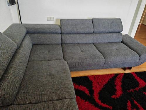 Bank met lounge, Huis en Inrichting, Banken | Bankstellen, Gebruikt, Hoekbank, Vierpersoons of meer, 200 tot 250 cm, 75 tot 100 cm