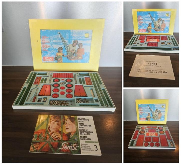 Temsi constructiedozen 3, 3A en 4A, Verzamelen, Speelgoed, Gebruikt, Ophalen of Verzenden