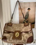 Vintage Coach Bag, Ophalen, Gebruikt, Beige, Handtas