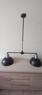 Industriële Hanglamp - 2 Lampen, Huis en Inrichting, Lampen | Hanglampen, Ophalen, Gebruikt, Industrieel, Metaal