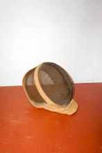 antiek schermmasker * gezichtsmasker * leer en canvas, Ophalen of Verzenden